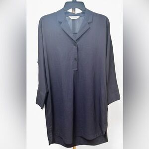 Everlane Artist Smock Dress Navy Medium EUC 65% OFF RETAIL